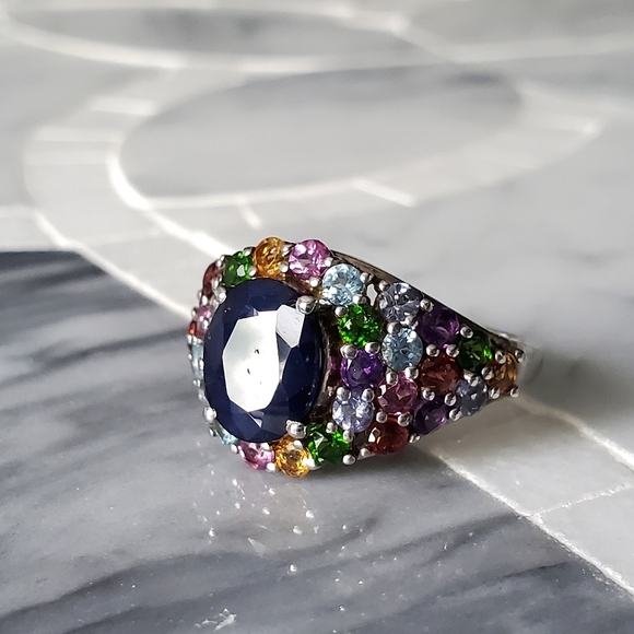 Sloane • Sapphire & Multi Gem Ring - Picture 6 of 10